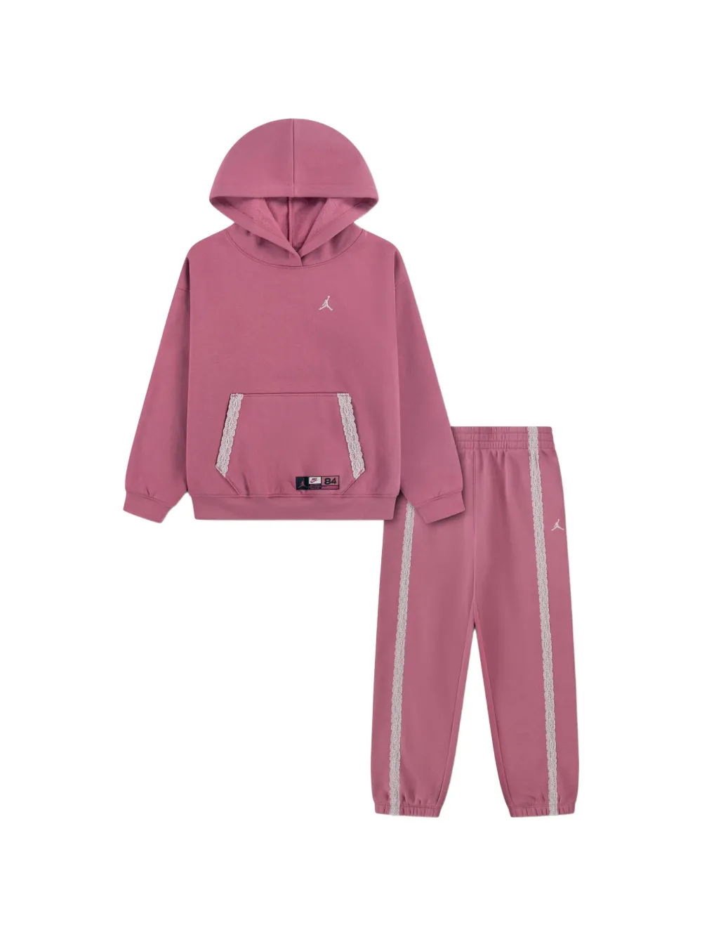 Jordan Kids She's An Allstar lace-trim tracksuit - Rosa