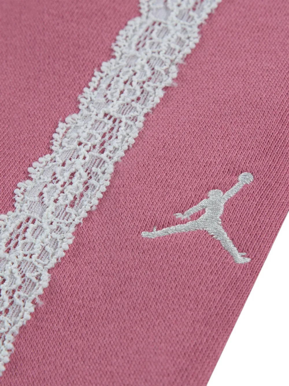 Jordan Kids She's An Allstar lace-trim tracksuit Roze
