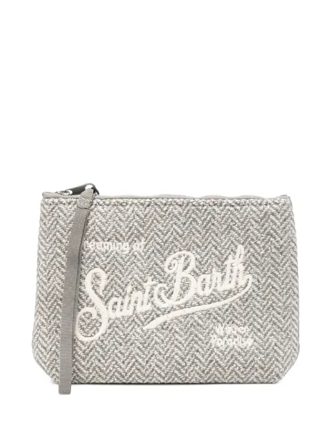 MC2 Saint Barth Aline Wool herringbone clutch bag