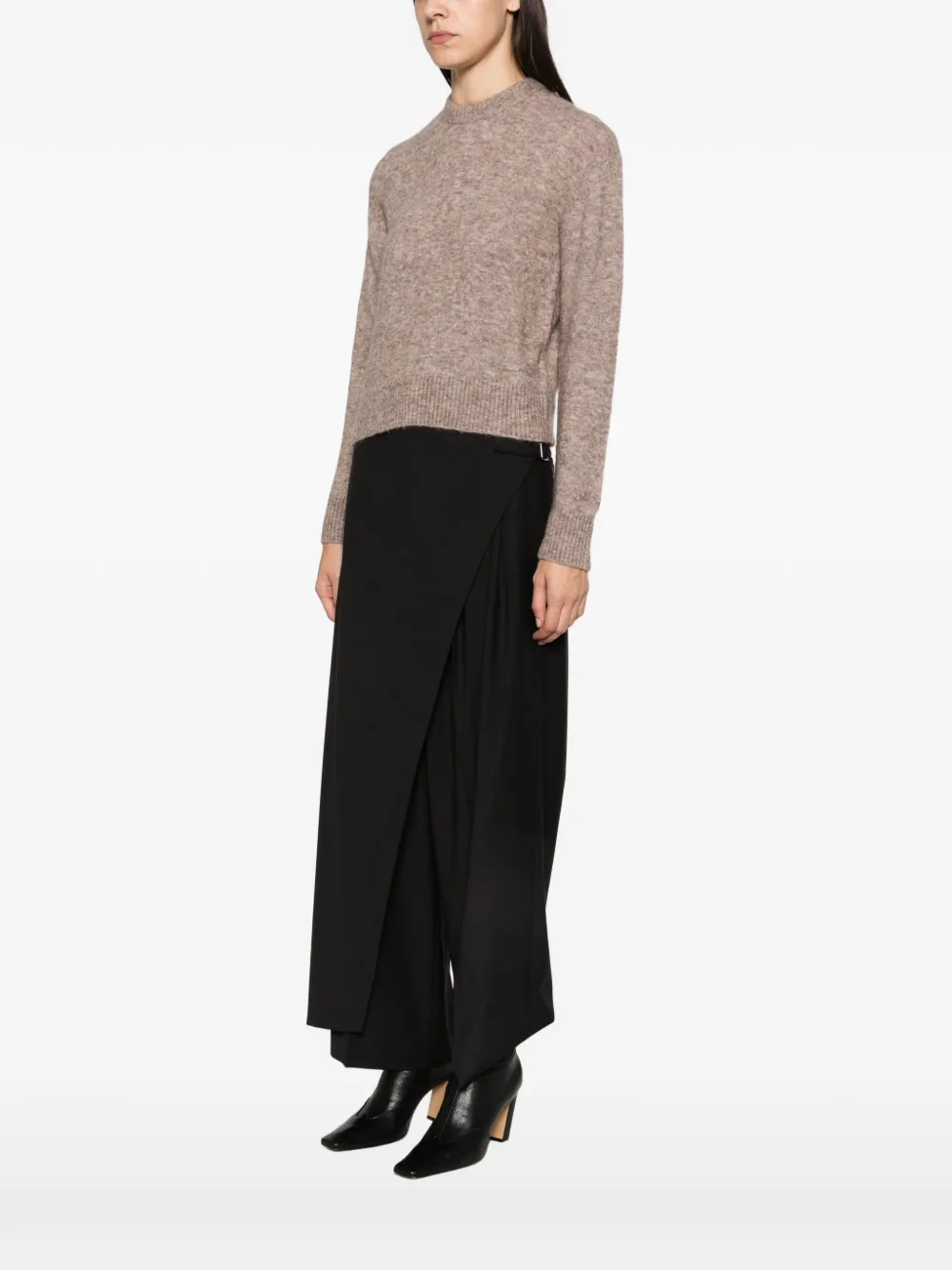 MC2 Saint Barth ribbed-knit alpaca sweater Beige