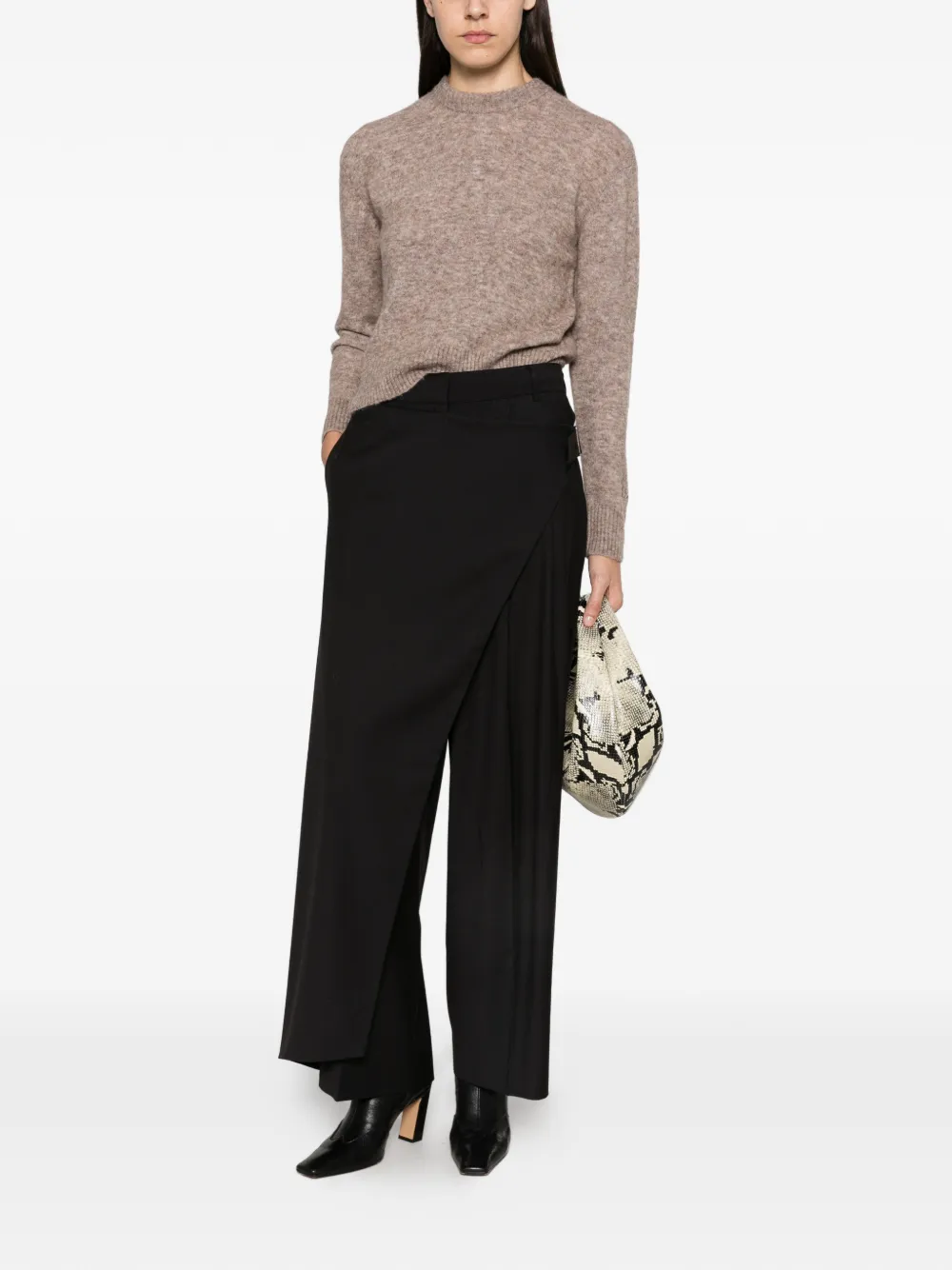 MC2 Saint Barth ribbed-knit alpaca sweater Beige