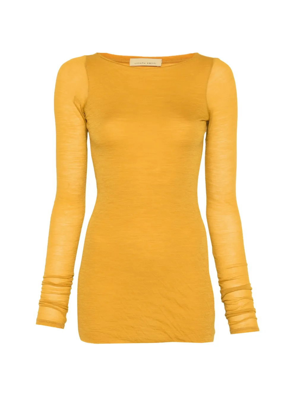 Liviana Conti Lucrezia long-sleeve T-shirt Geel