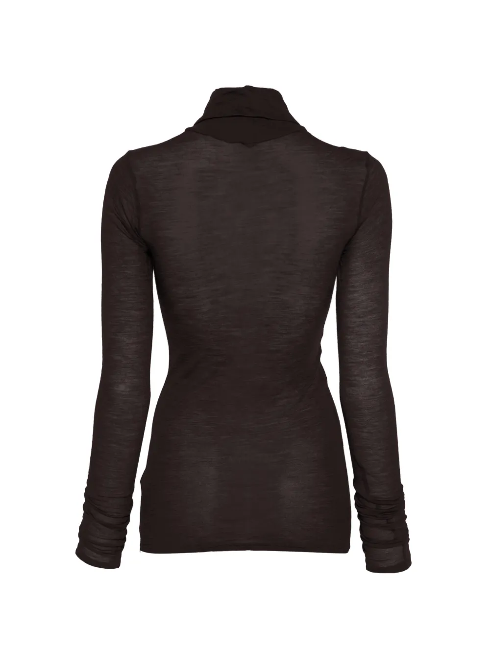 Liviana Conti Ginevra roll-neck long-sleeve T-shirt Bruin