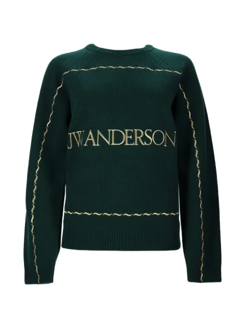 JW Anderson logo-embroidered wool sweater