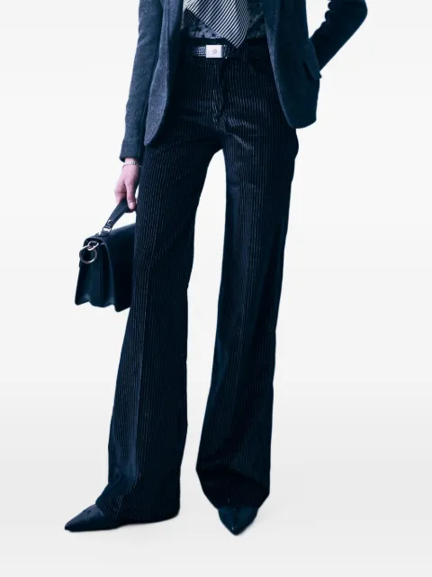 R13 Charlotte velvet-stripe jeans