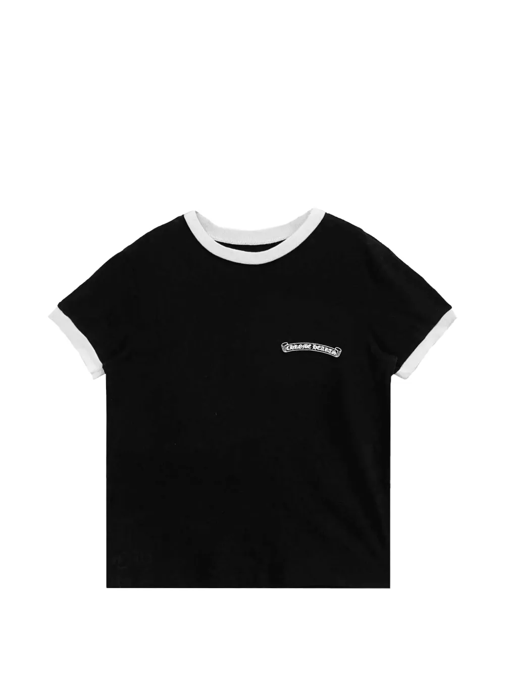 Chrome Hearts Horseshoe logo-print ringer T-shirt - Black