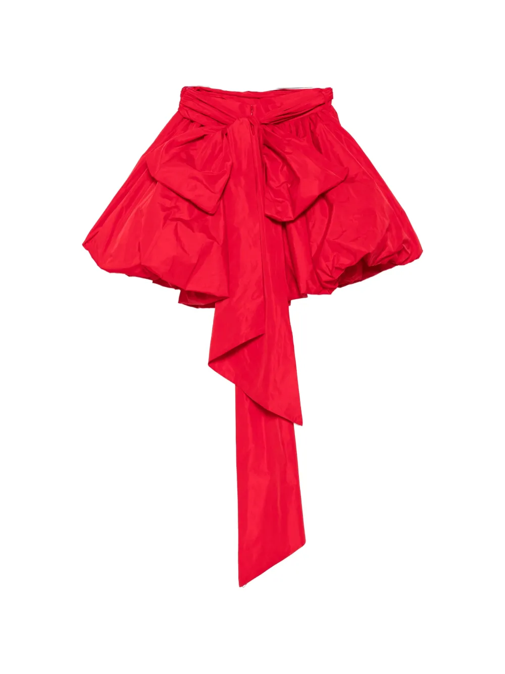 Blumarine bow-detail puff mini skirt Rood