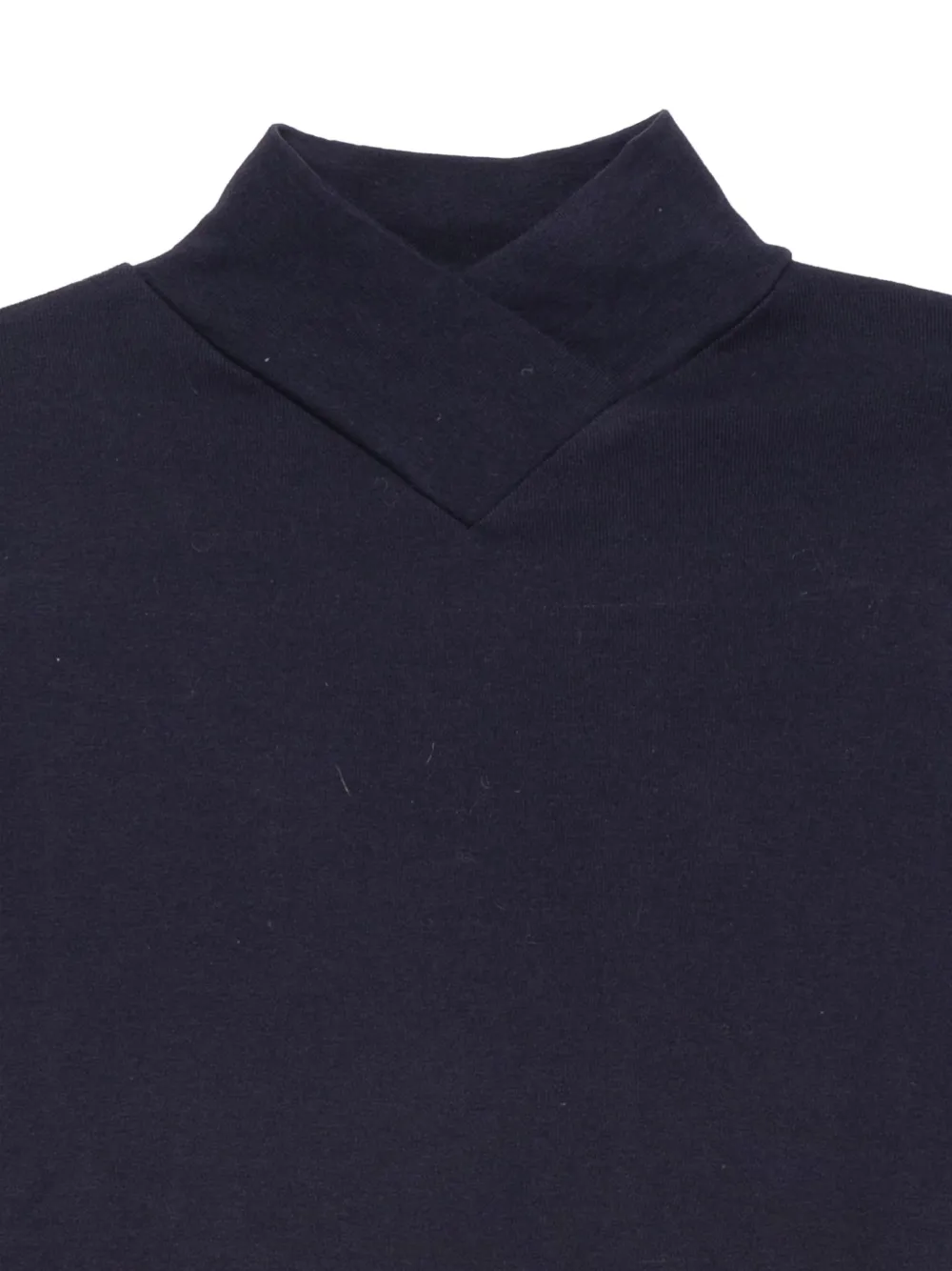 Ba&Sh crossover-neck long-sleeve T-shirt Blauw