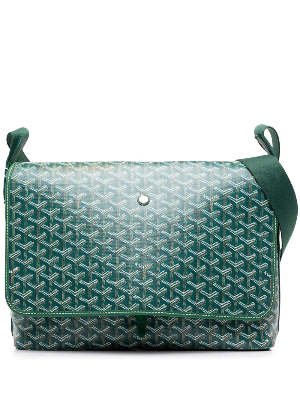 Goyard Pre-Owned sacoche à bandoulière Capetien MM Goyardine (2000-2026) - Vert Goyard Pre-Owned sacoche à bandoulière Capetien MM Goyardine (2000-2026) - Vert