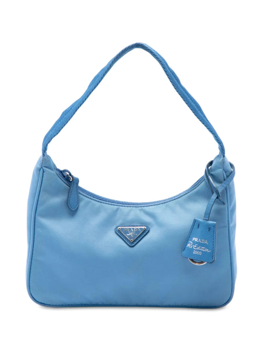 Prada Pre-Owned 2019-2026 Mini Tessuto Re Edition 2000 shoulder bag - Blu