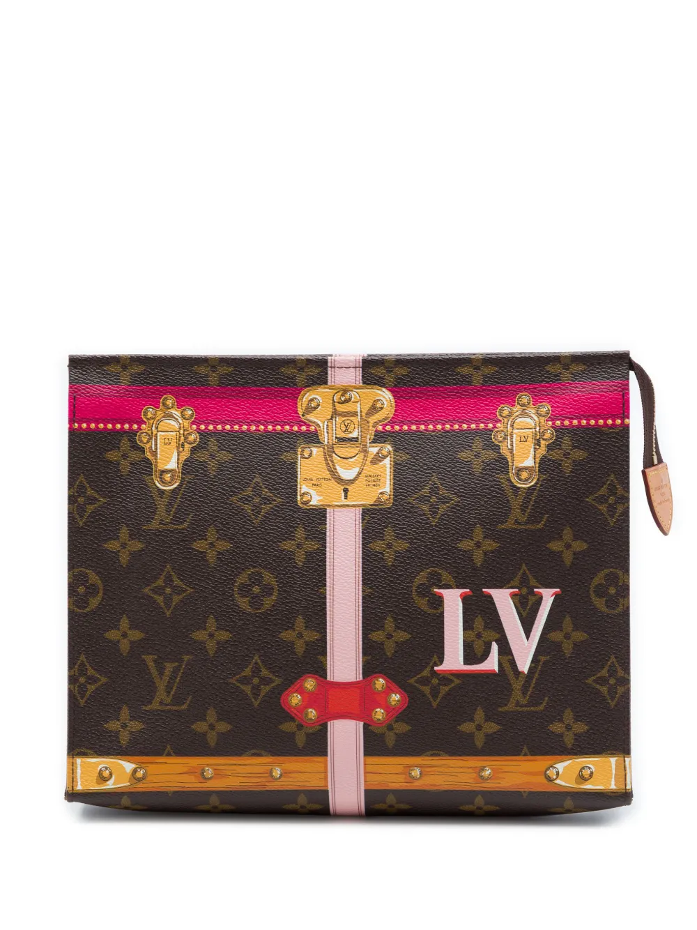 Louis Vuitton Pre-Owned 2018 Monogram Summer Trunks Toiletry Pouch 26 clutch bag - Marrone