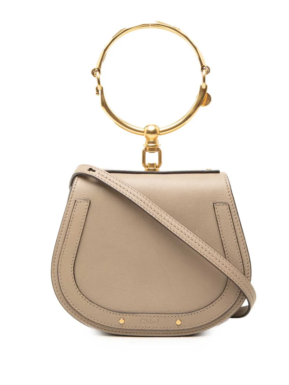 Chloé Pre-Owned 2017 Small Leather Nile Bracelet satchel - Nude