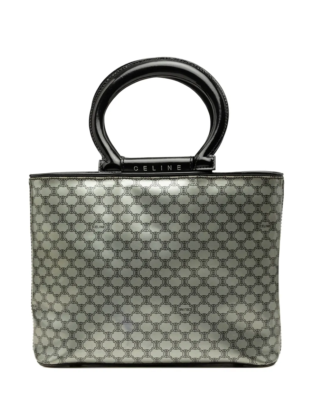 Celine Pre-Owned 1999 Macadam PVC Top Handle Bag satchel - Silver