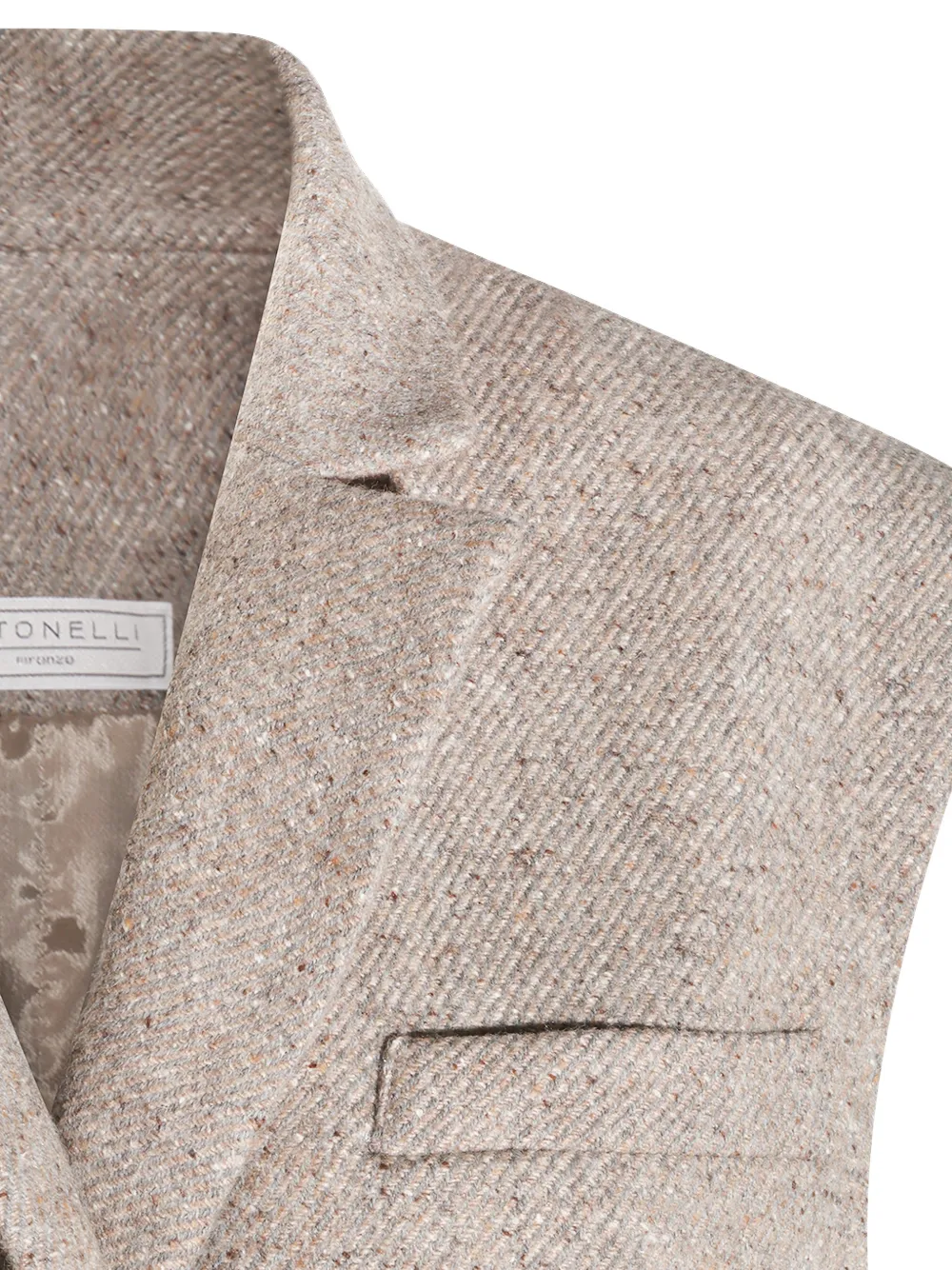 Antonelli belted sleeveless jacket Beige