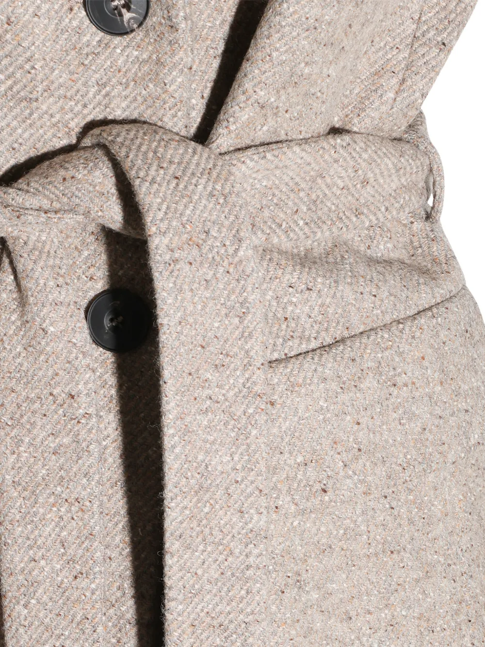 Antonelli belted sleeveless jacket Beige