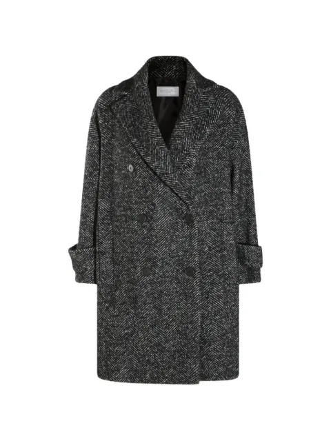 Antonelli herringbone double-breasted coat