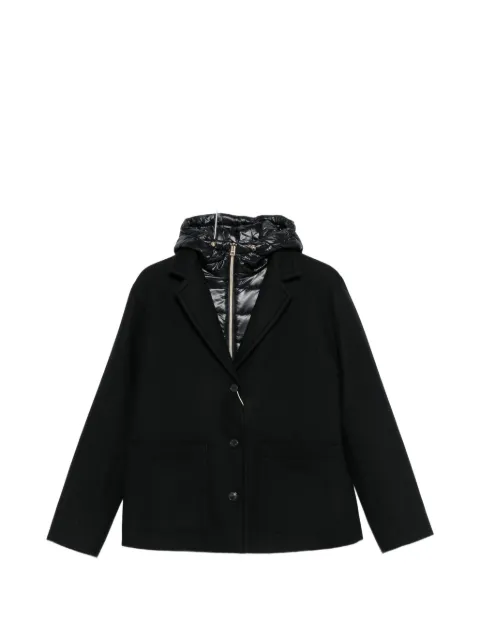 Herno hooded button-up jacket