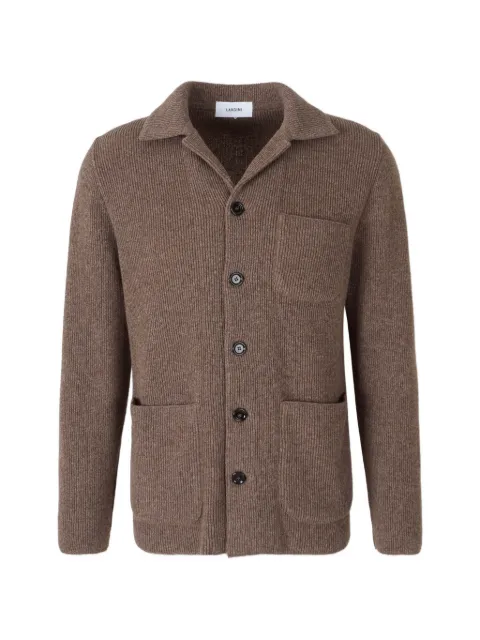 Lardini ribbed-knit cashmere jacket