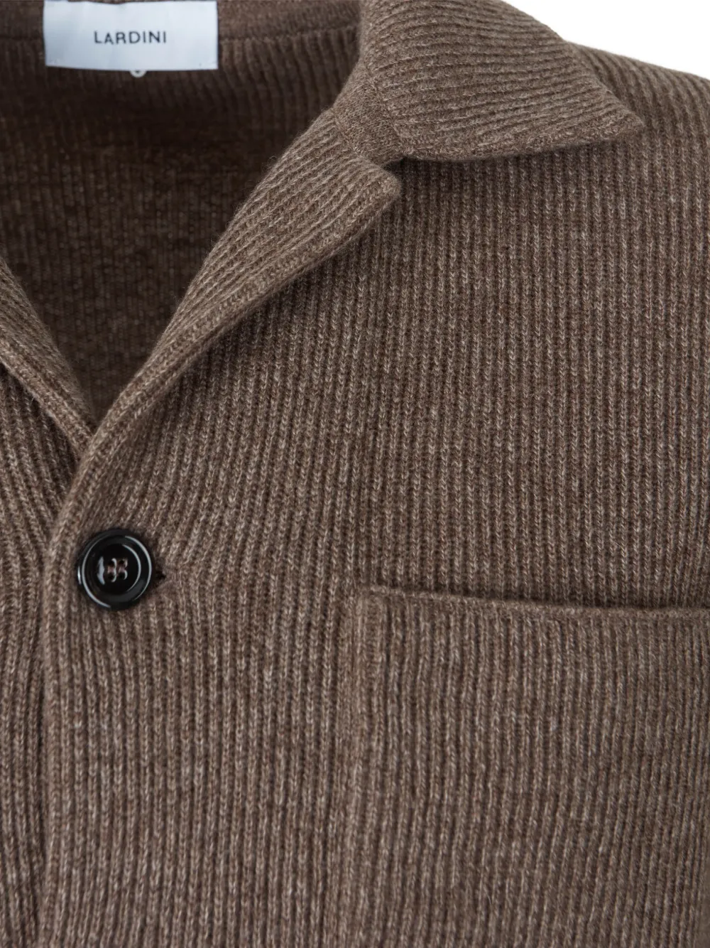 Lardini Ribgebreid kasjmier jack Bruin