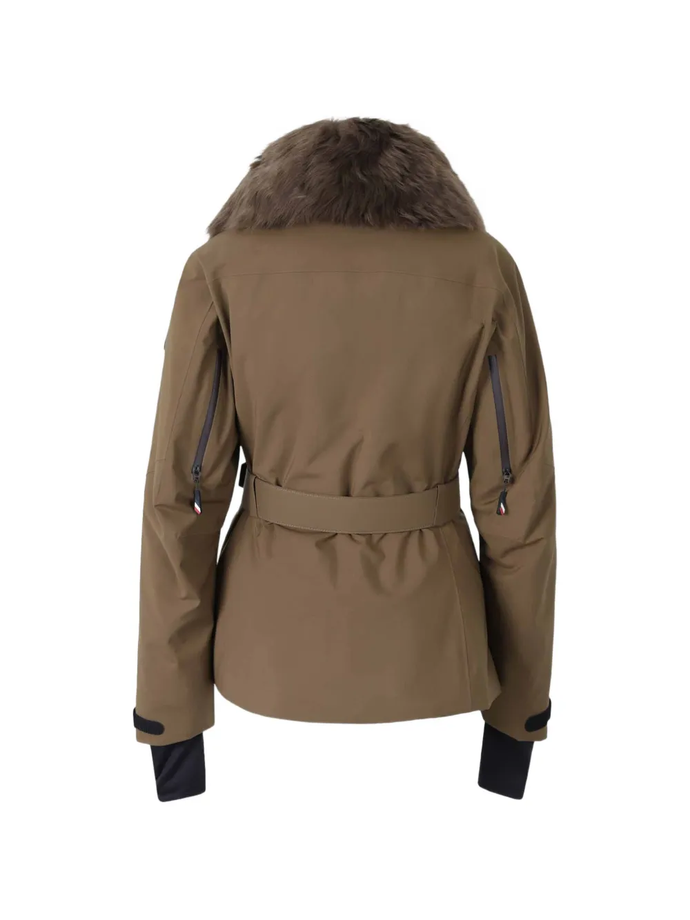Moncler Grenoble Vizelles belted ski jacket Groen