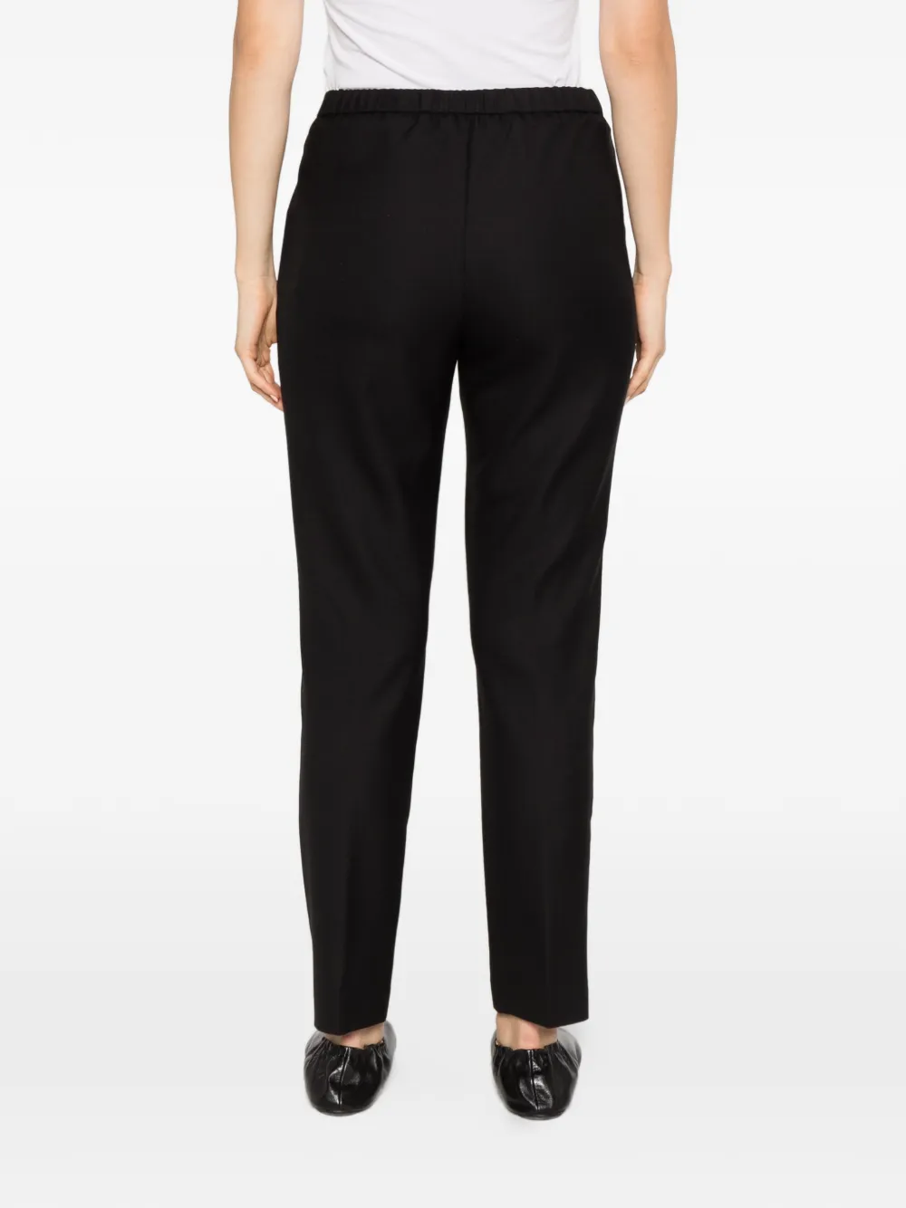 Herno pleated straight-leg trousers Zwart