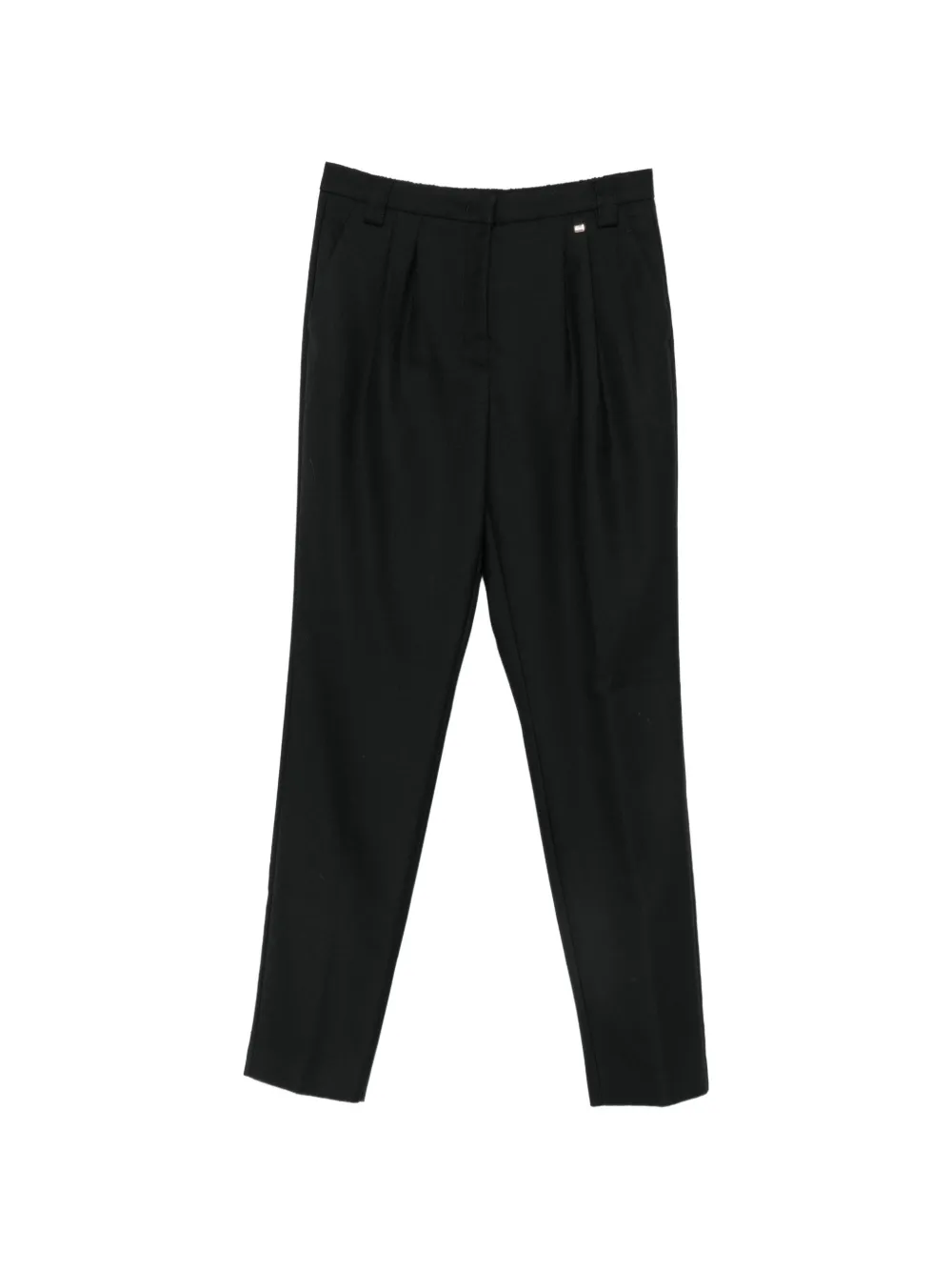 Herno pleated straight-leg trousers Zwart