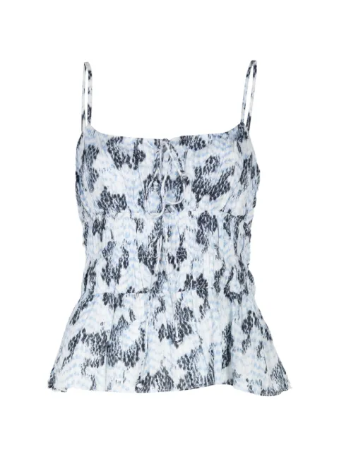 Ulla Johnson Anya abstract-print peplum top