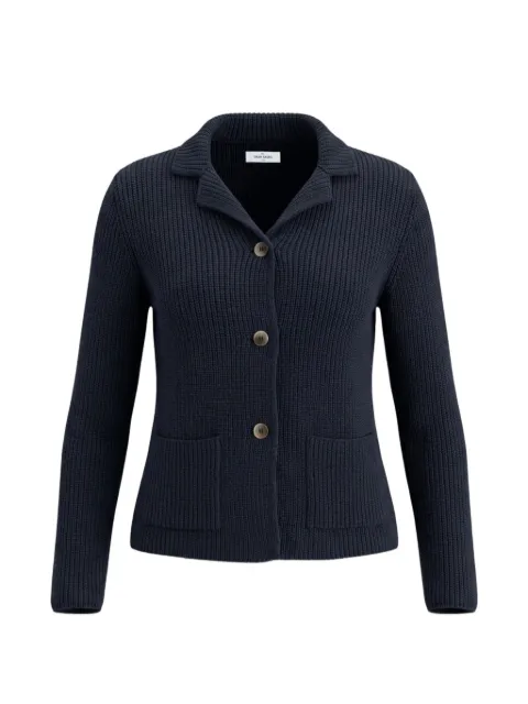 Gran Sasso pearl rib-knit cardigan