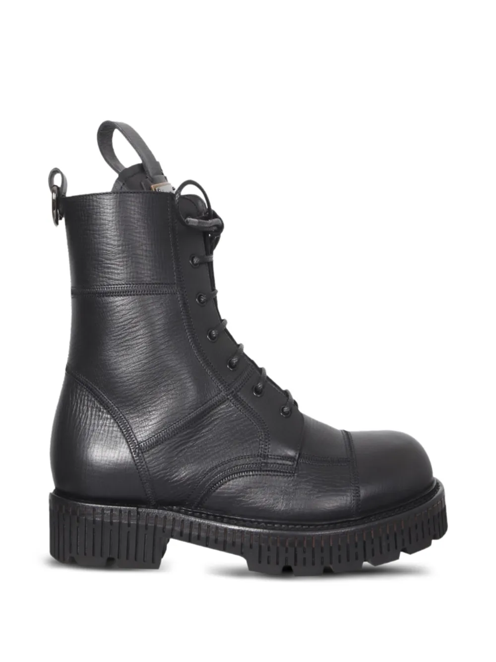 Dolce & Gabbana Bernini lace-up leather boots - Schwarz