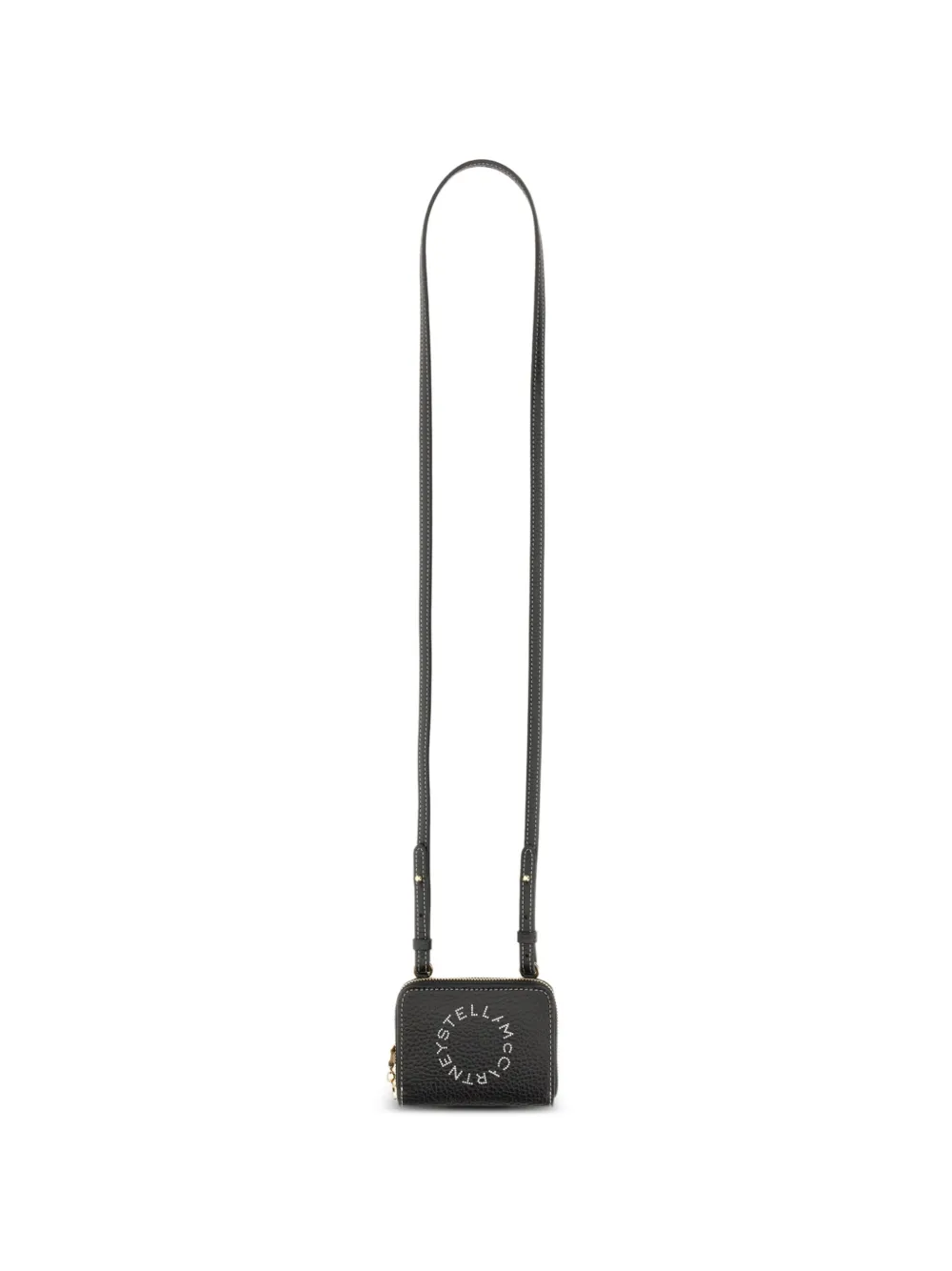 Stella McCartney Stella Logo shoulder strap wallet - Nero