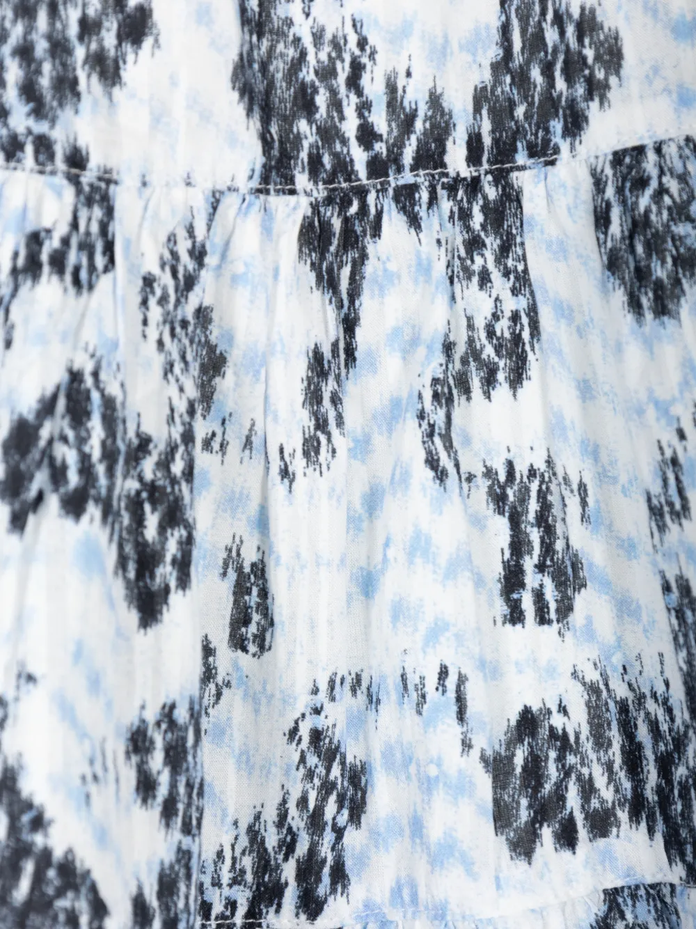 Ulla Johnson Oriane gelaagde mini-rok met abstracte print Wit