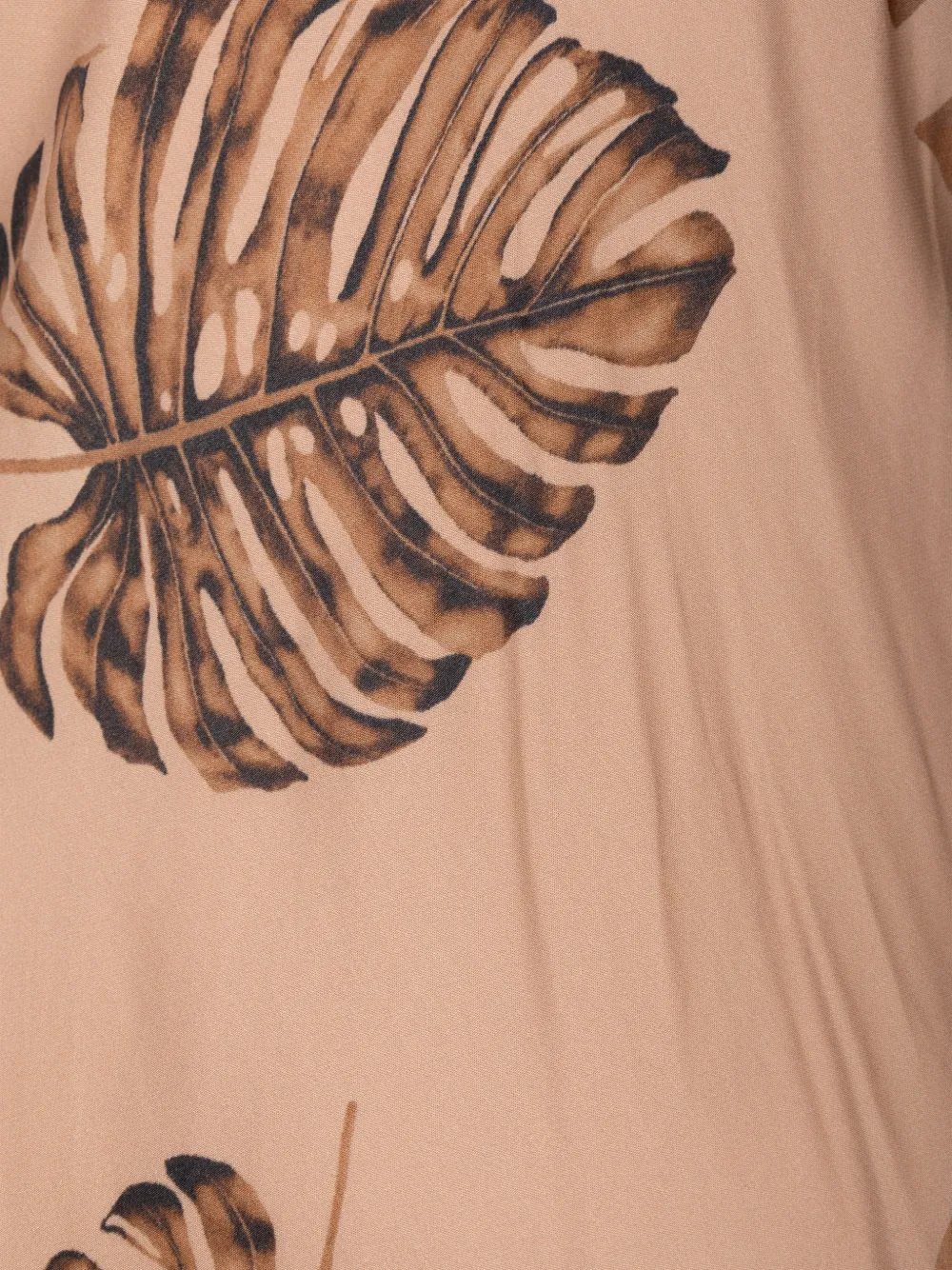 L'Agence Akiya palm-print maxi dress Bruin