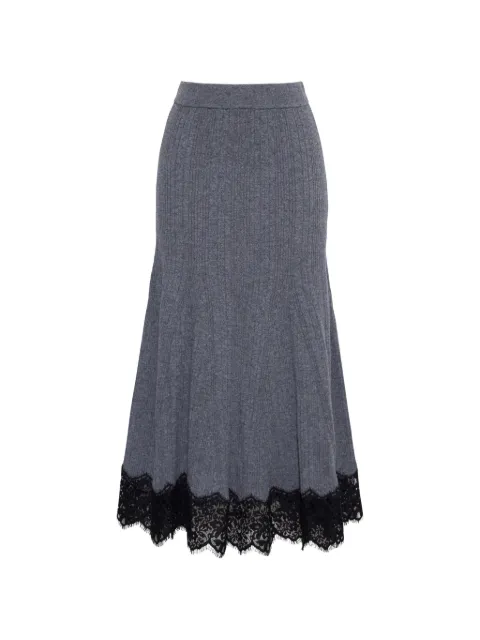 Cara Cara Parisa lace-trim midi skirt