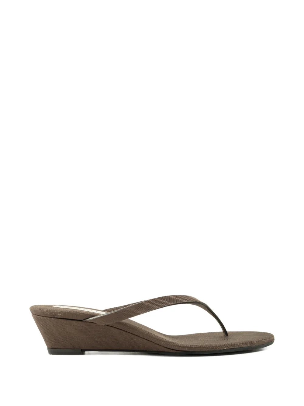 Christopher Esber Scala thong-strap wedge sandals - Brown