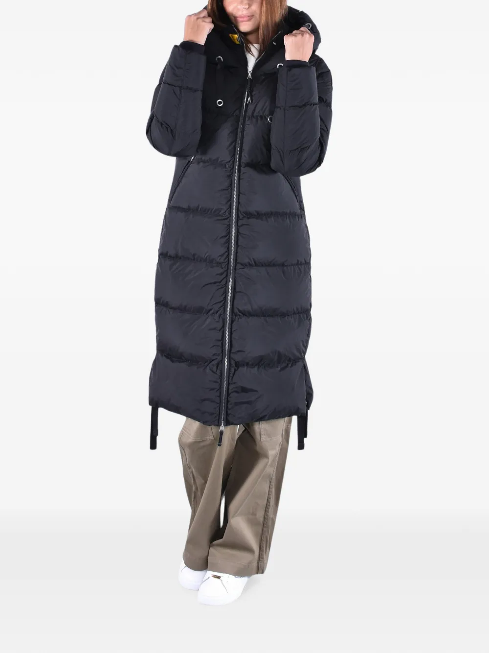 Parajumpers Panda oversized gewatteerde jas met capuchon Zwart