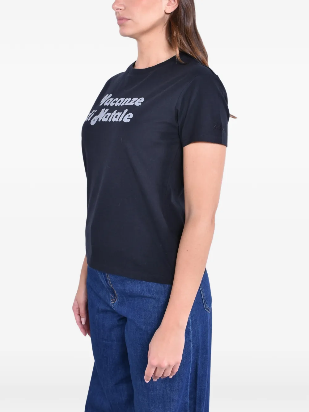 MC2 Saint Barth T-shirt met ronde hals Zwart