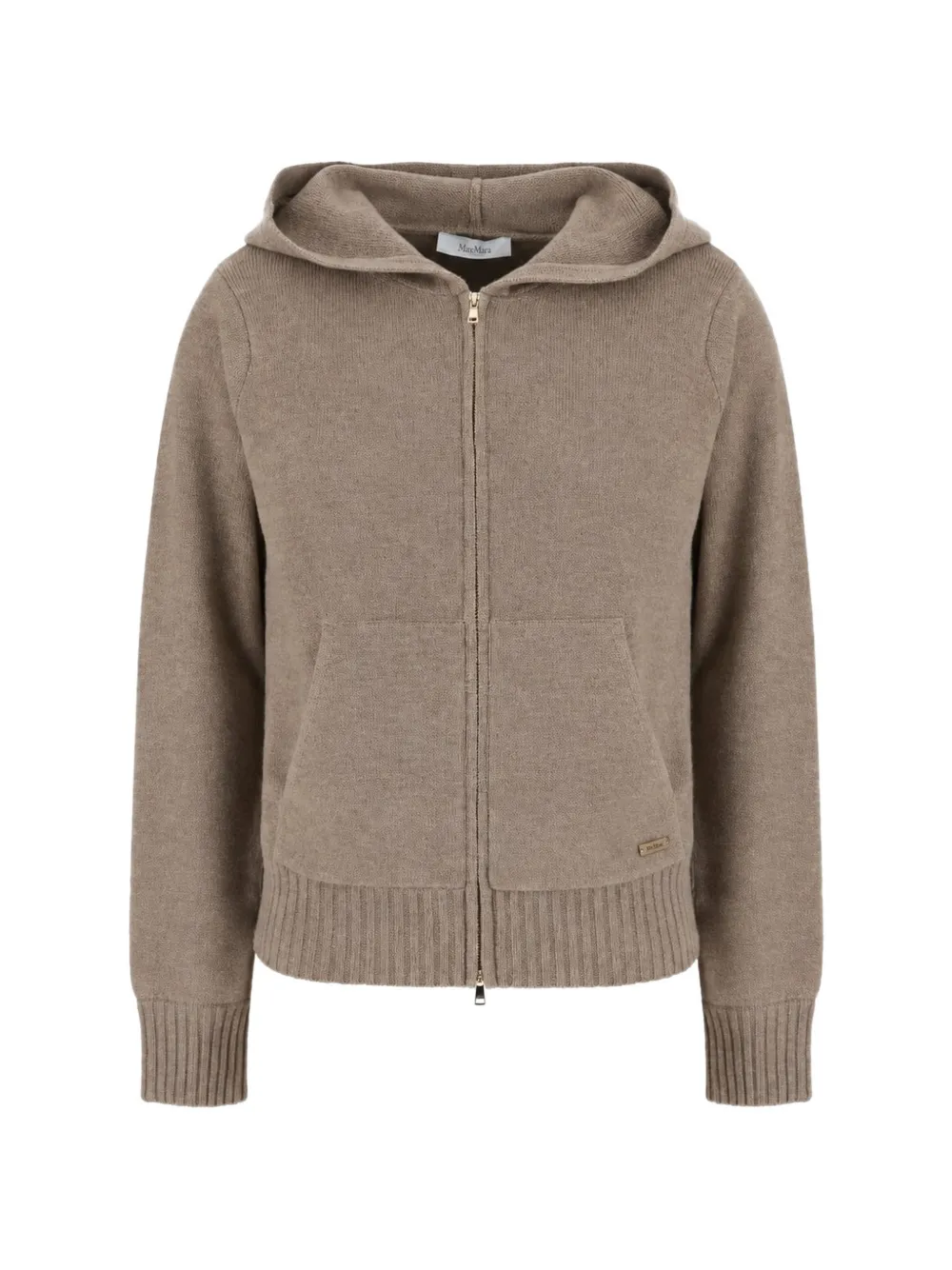 Max Mara cashmere zip-up cardigan - Toni neutri