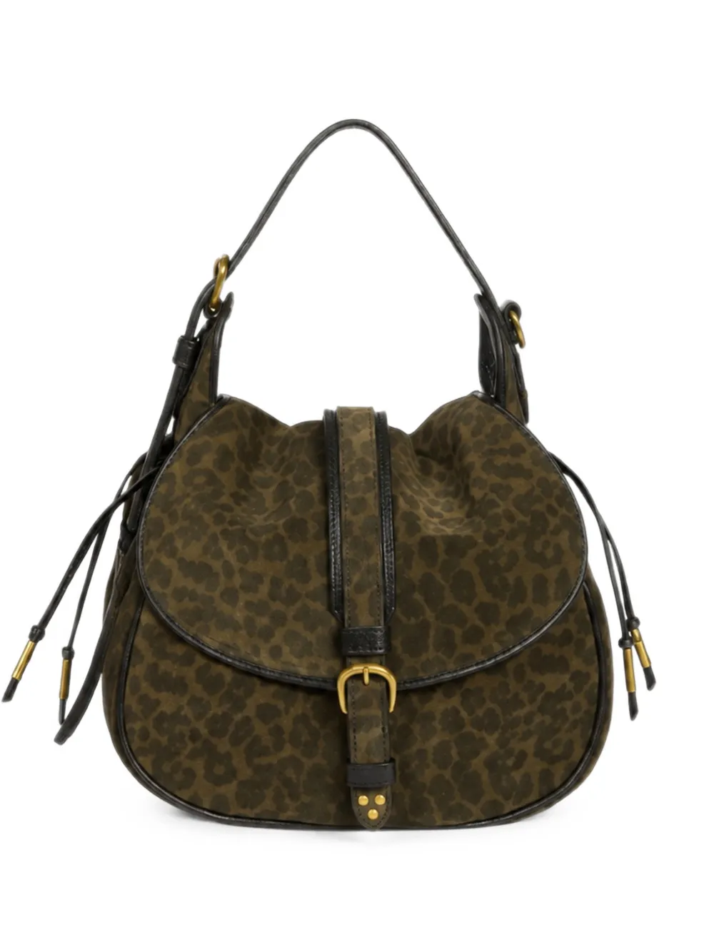 Jérôme Dreyfuss Gildas leopard-print shoulder bag - Green