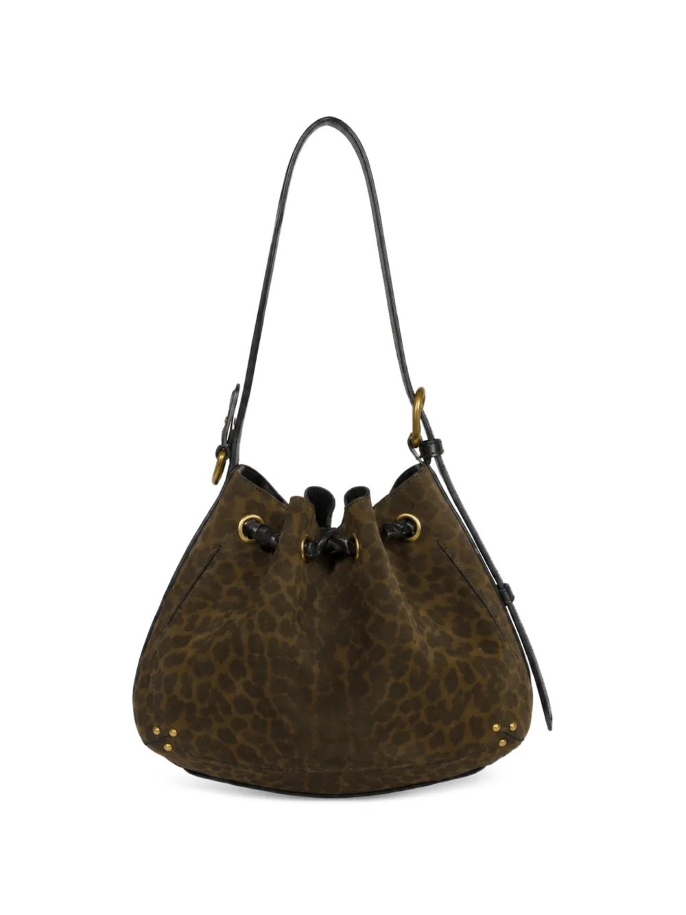 Jérôme Dreyfuss Andy leopard-print shoulder bag Bruin