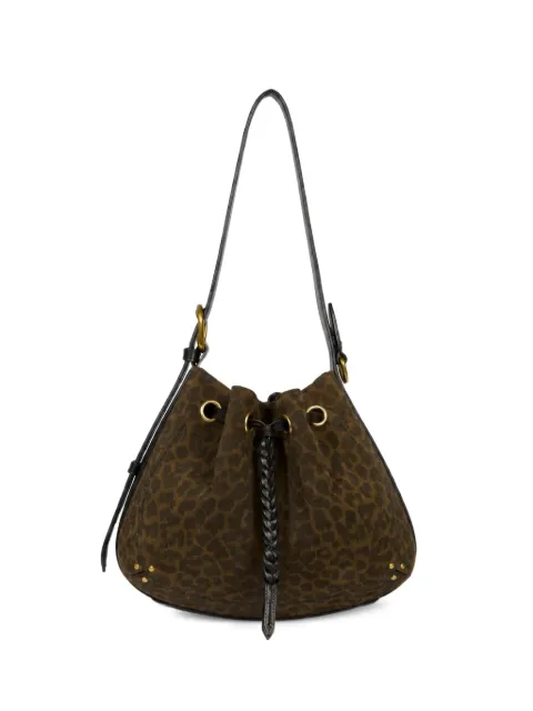 Jérôme Dreyfuss Andy Schultertasche mit Leopardenprint