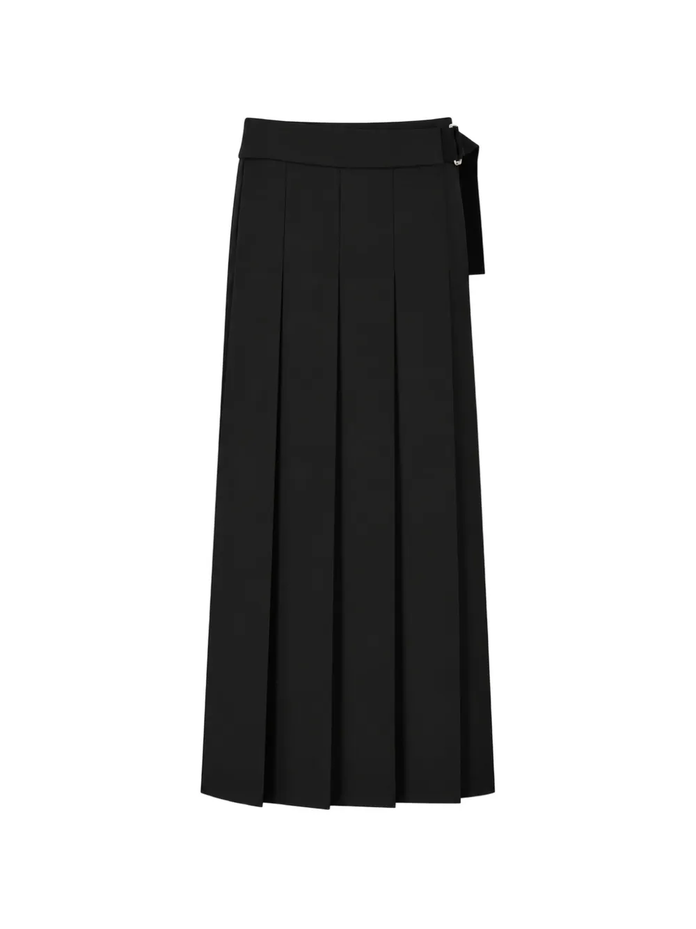 P.A.R.O.S.H. belted pleated midi skirt - Nero