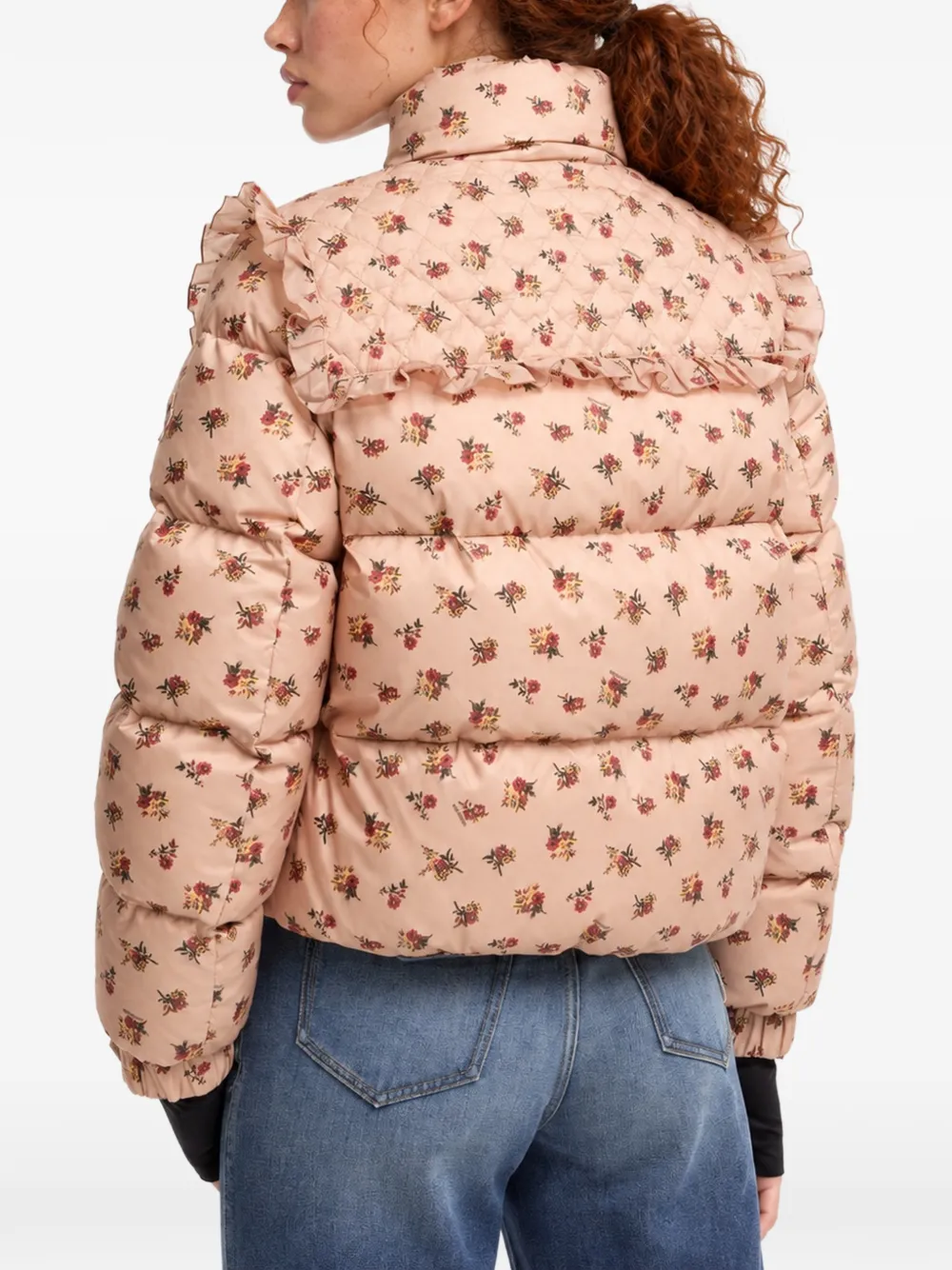 Moncler Larosiere insulated ski jacket Beige