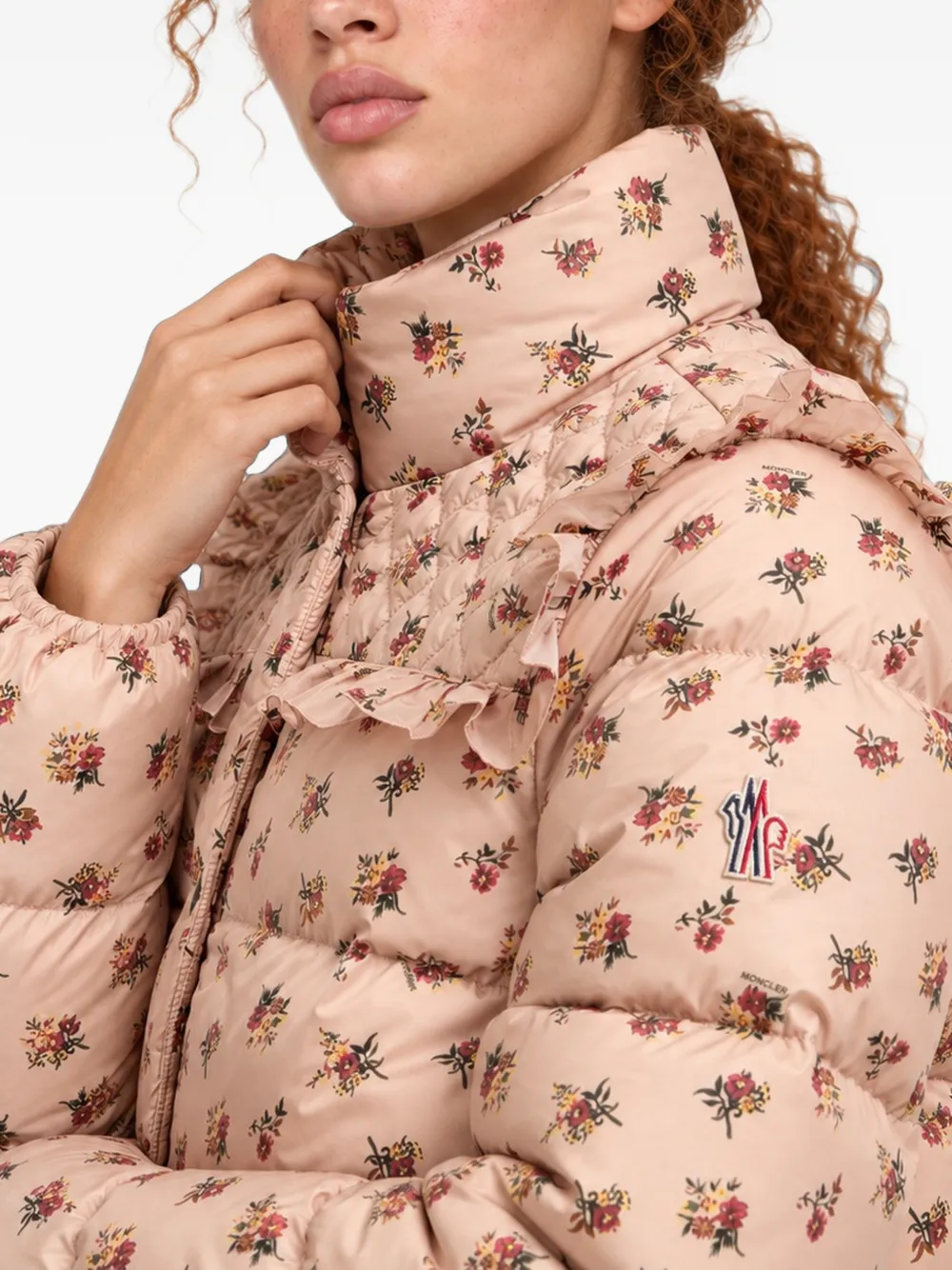 Moncler Larosiere insulated ski jacket Beige