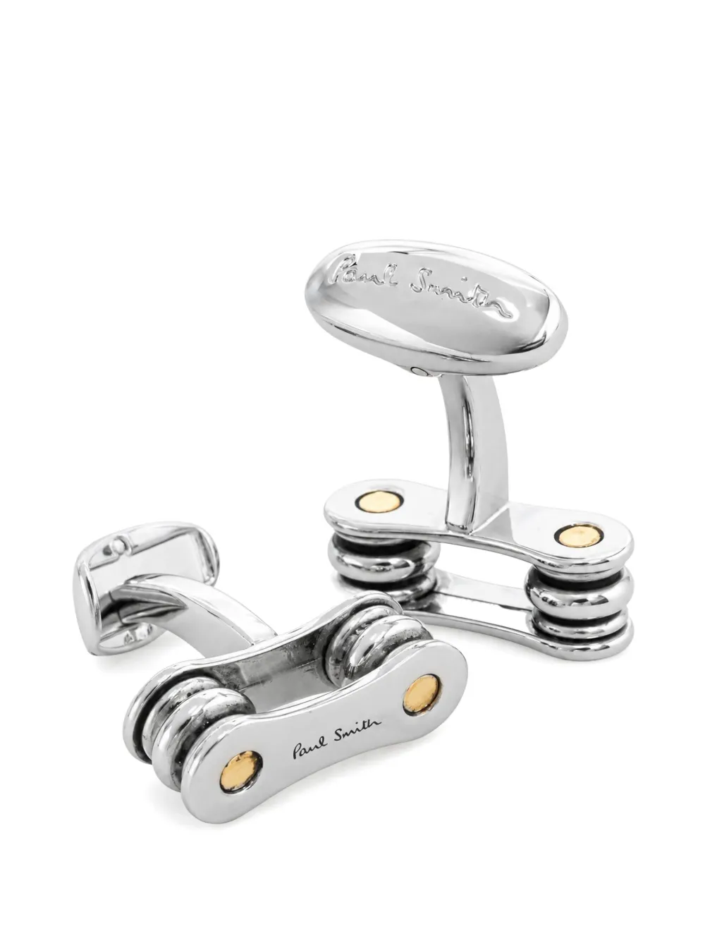 Paul Smith bicycle chain cufflinks Zilver