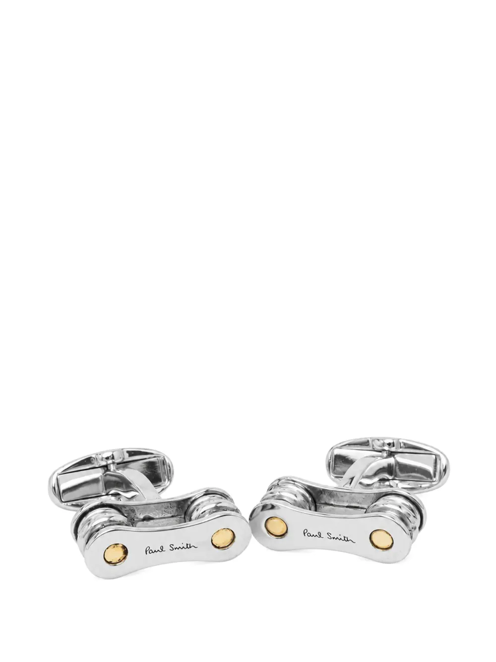 Paul Smith bicycle chain cufflinks - Silber