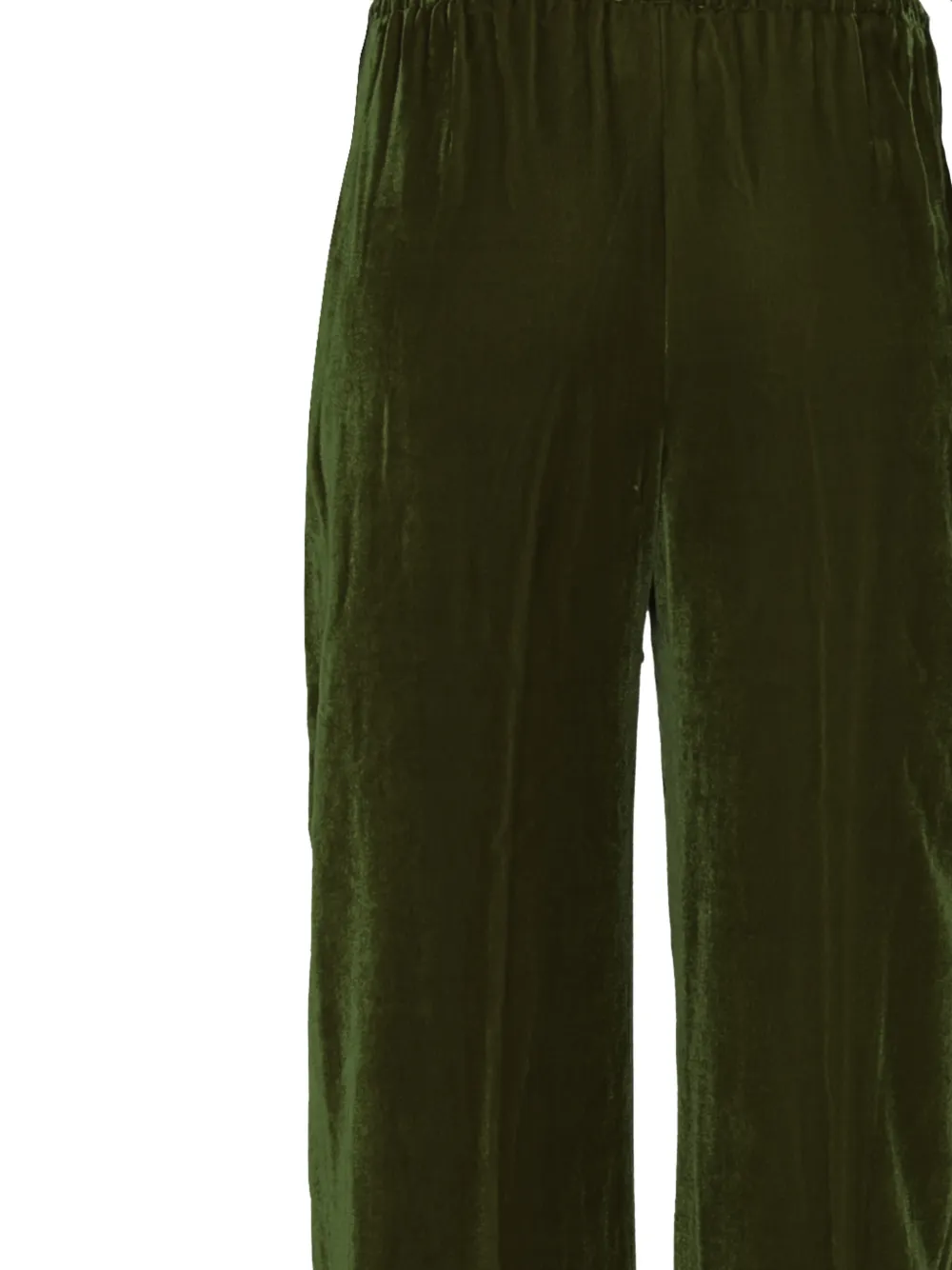 Forte Fluwelen broek met trekkoord Groen
