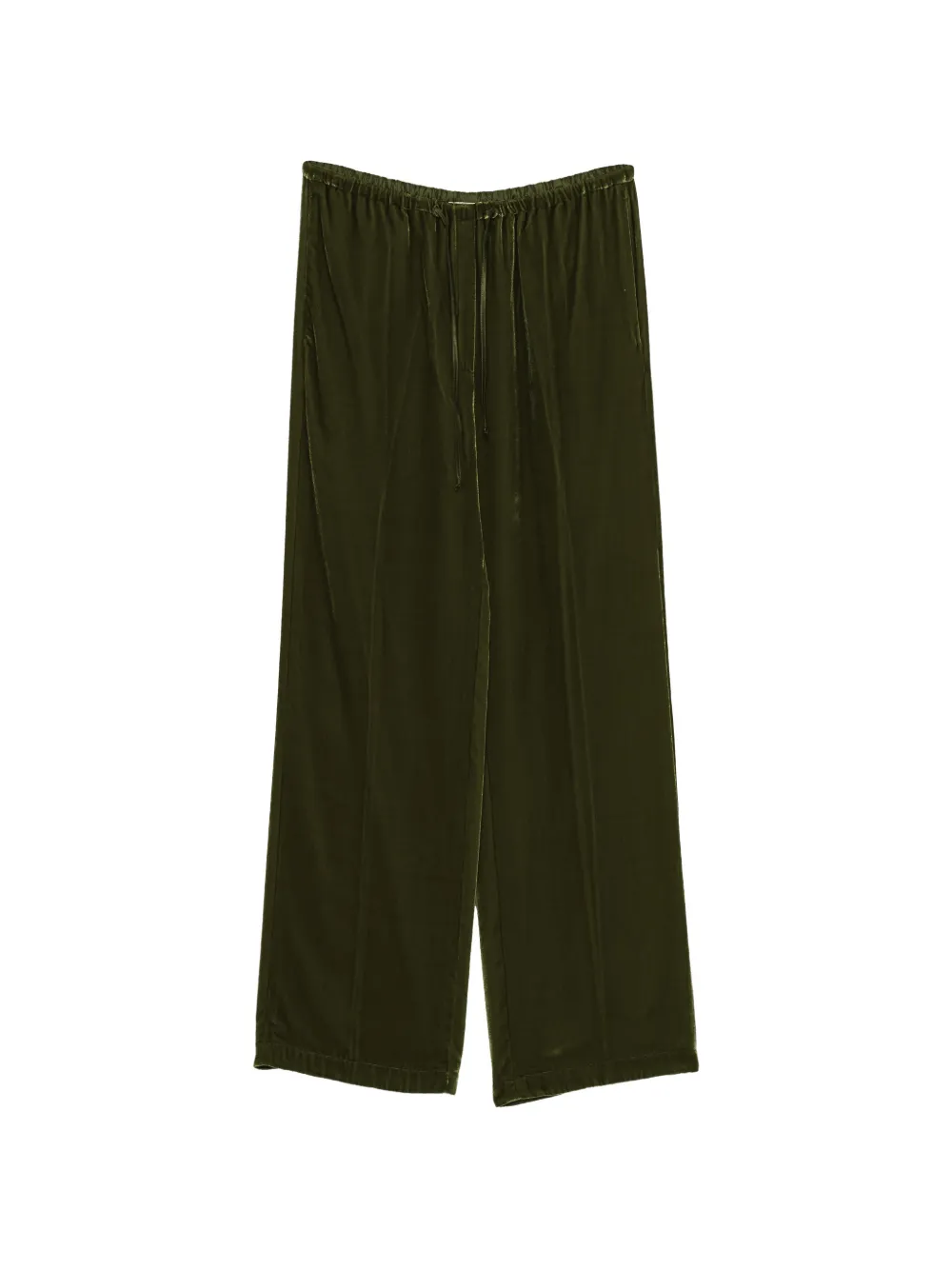 Forte Forte velvet drawstring trousers - Vert Forte Forte velvet drawstring trousers - Vert
