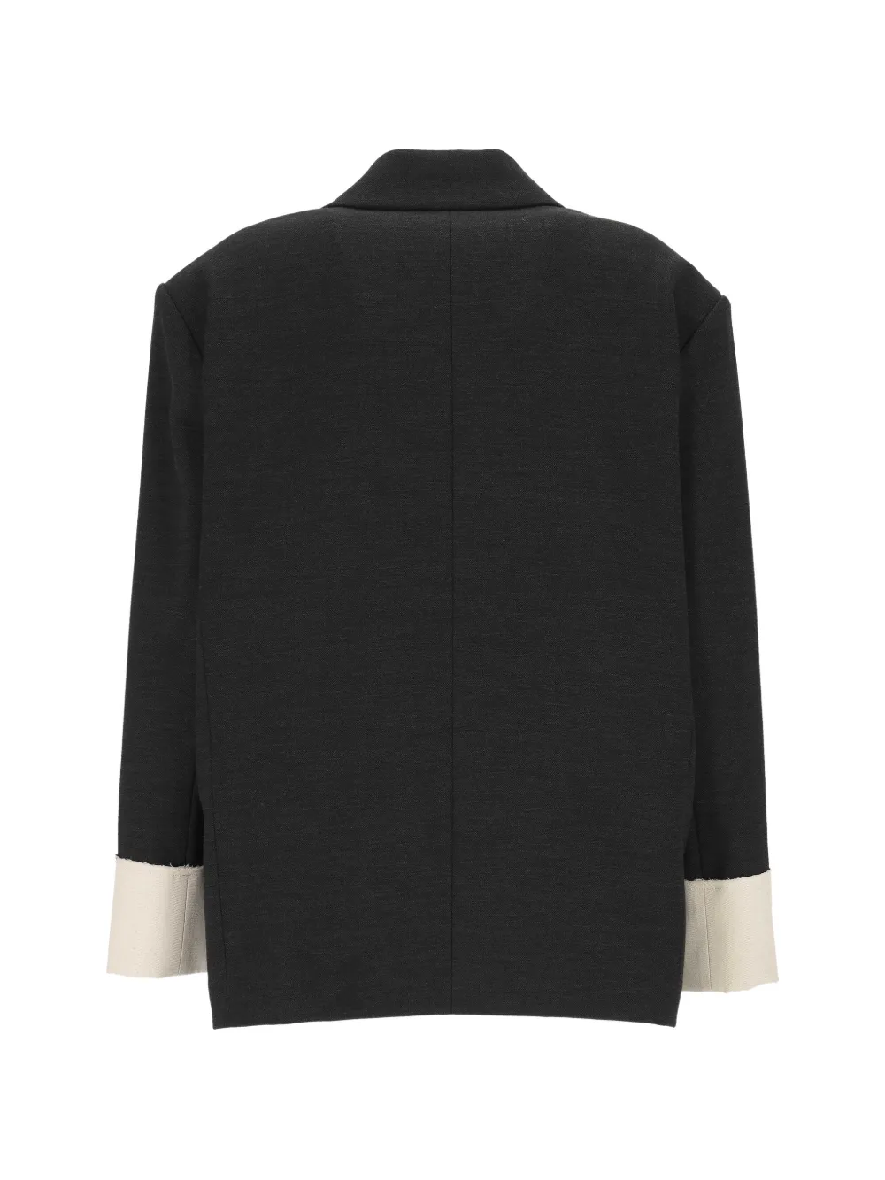 Eleh Blazer met dubbele rij knopen en contrasterende manchetten Grijs