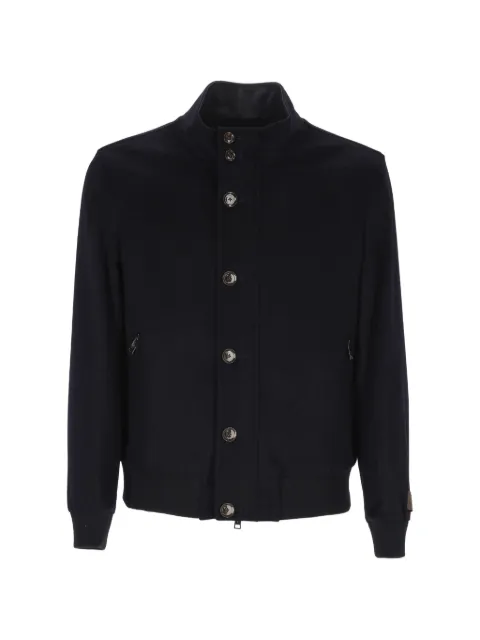 ON THE BUND button-up bomber jacket