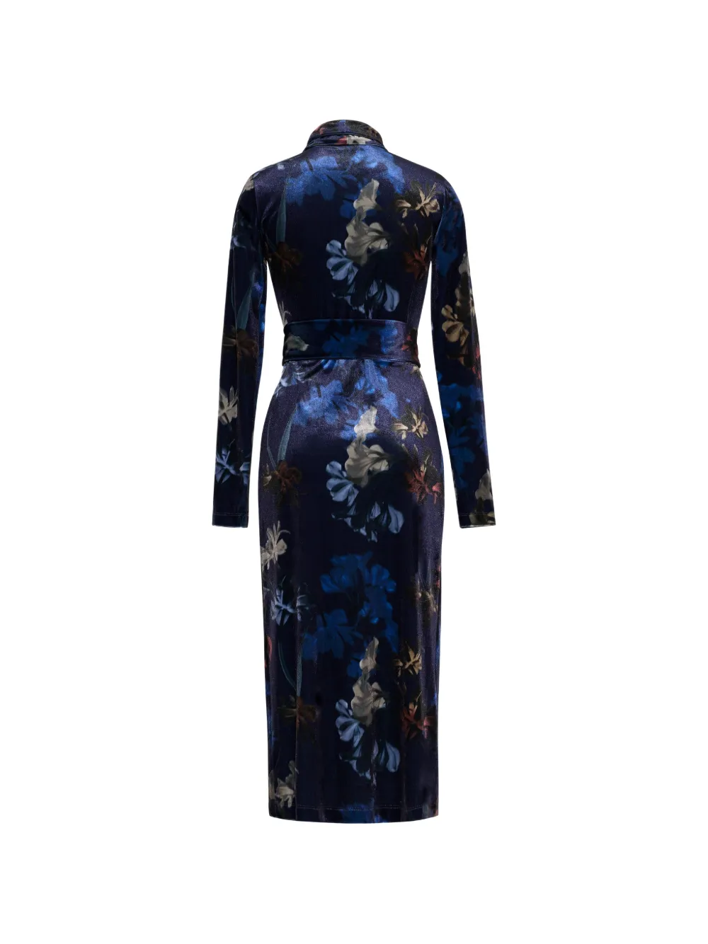 Cara Piper floral-print midi dress Blauw